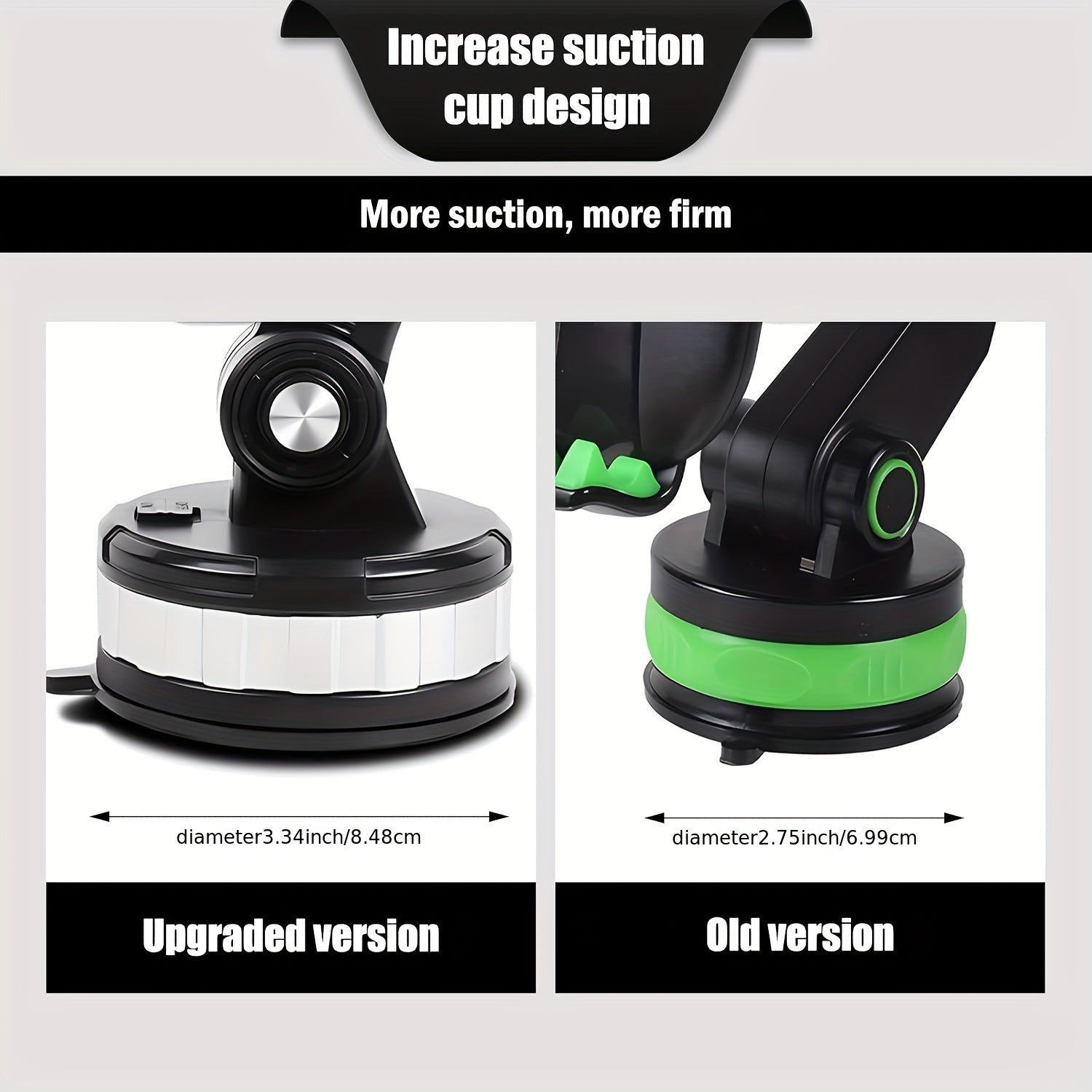 Universal Mechanical Truck Phone Holder With Suction Cup 360° Rotation