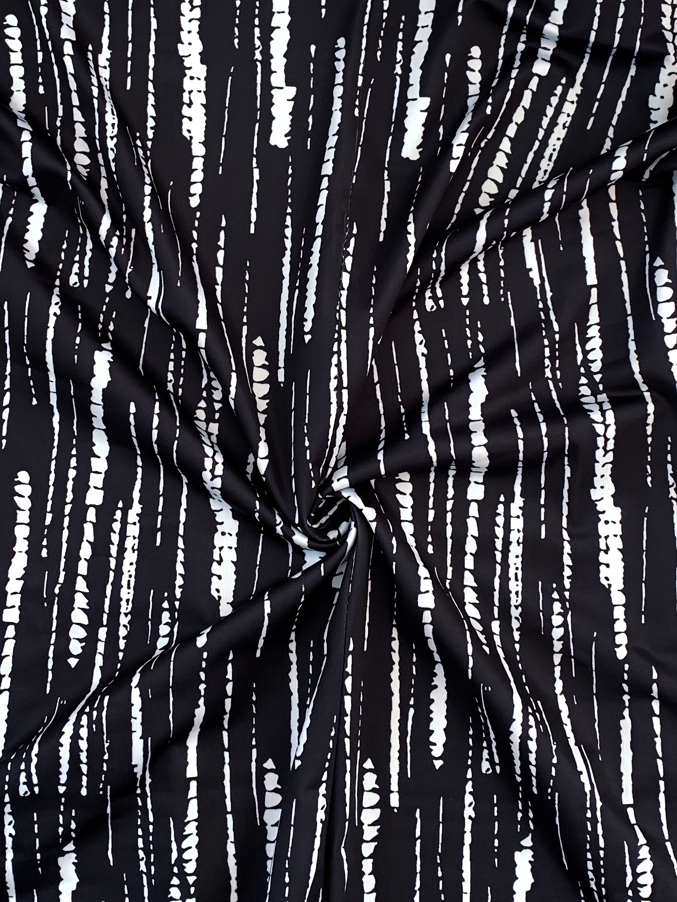 Women's Black and White Striped Sleeveless Jumpsuit with Pockets