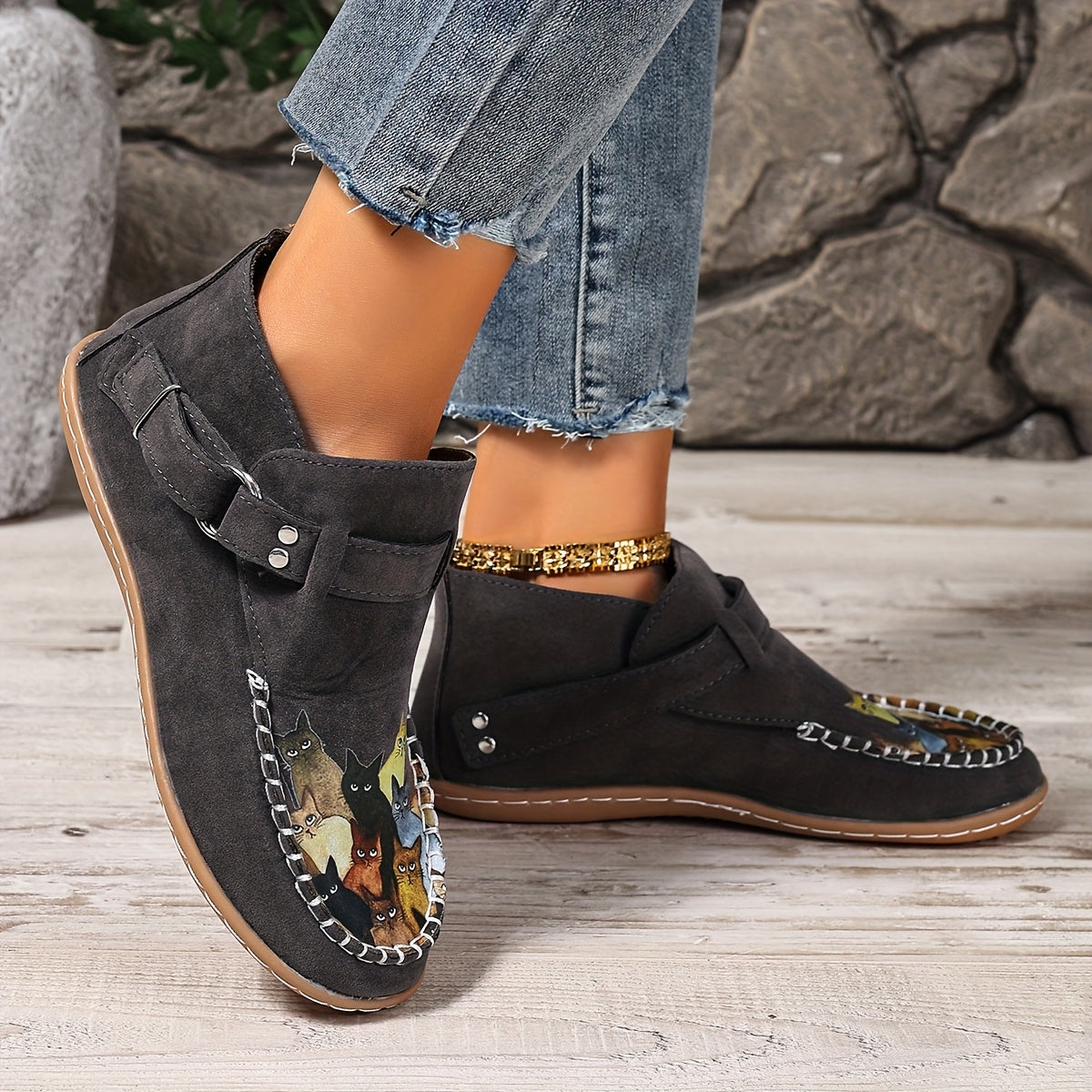 Women's Slip-On Shoes Lightweigh Penny Loafers Black Brown Green Casual