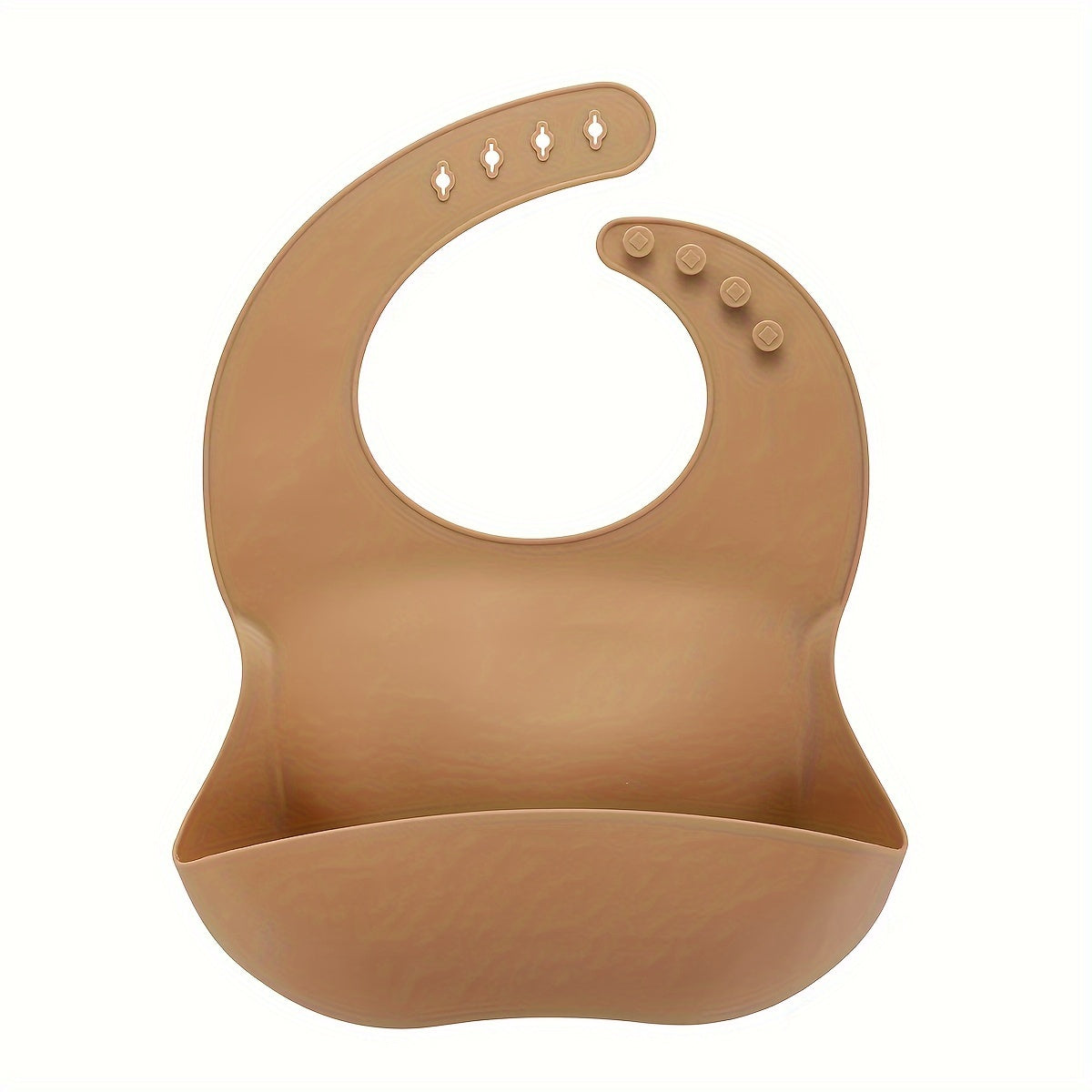 Baby Silicone Bib for Children 0-6 Years Waterproof Oil-Resistant Easy to Clean Adjustable