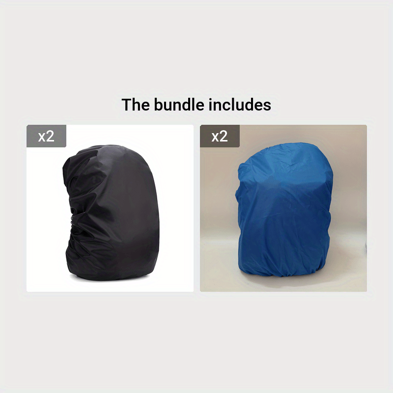 Unisex Waterproof Backpack Rain Cover Adjustable Cross Strap Outdoor Hiking