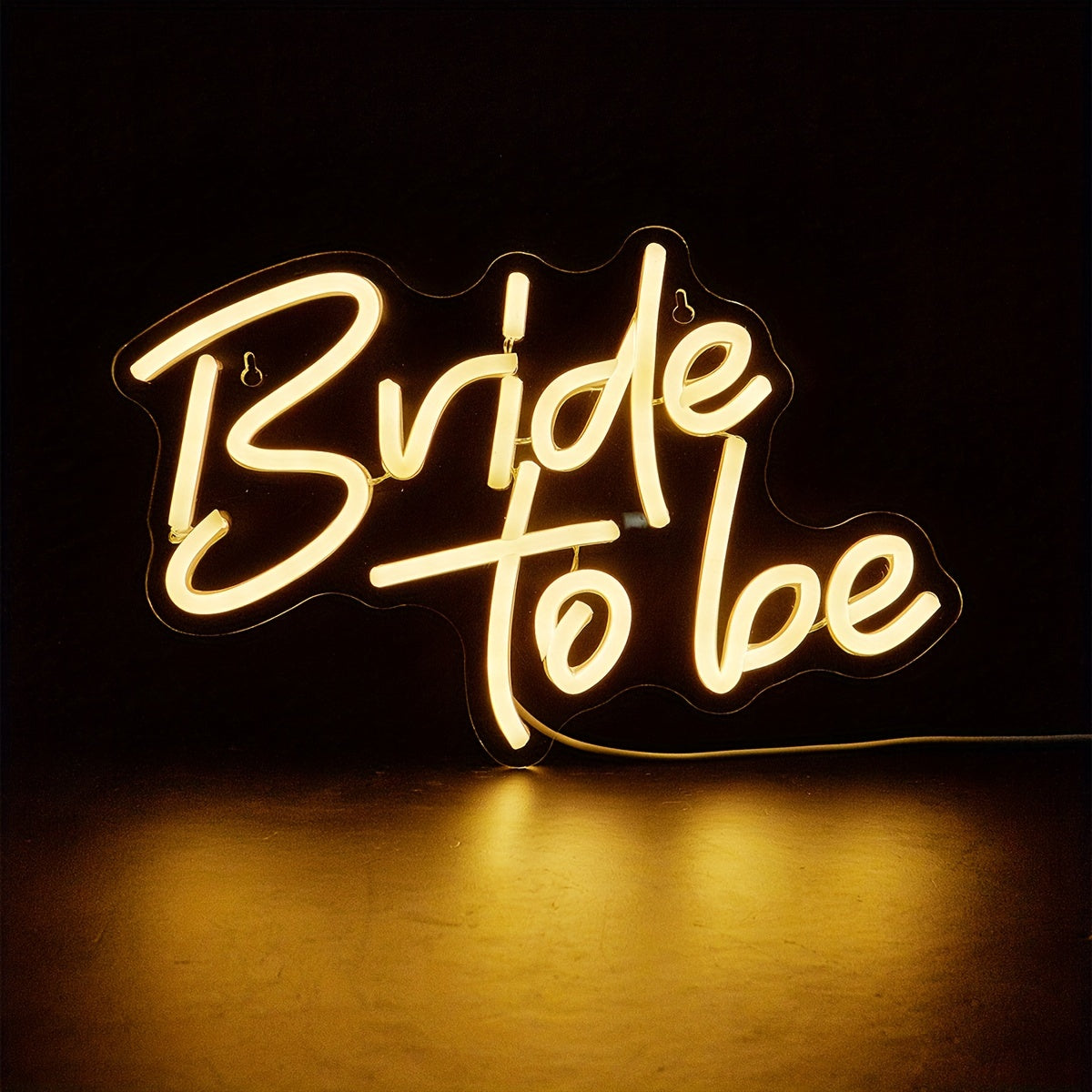 Bride To Be LED Neon Sign USB Powered Wall Decoration for Bedroom and Events