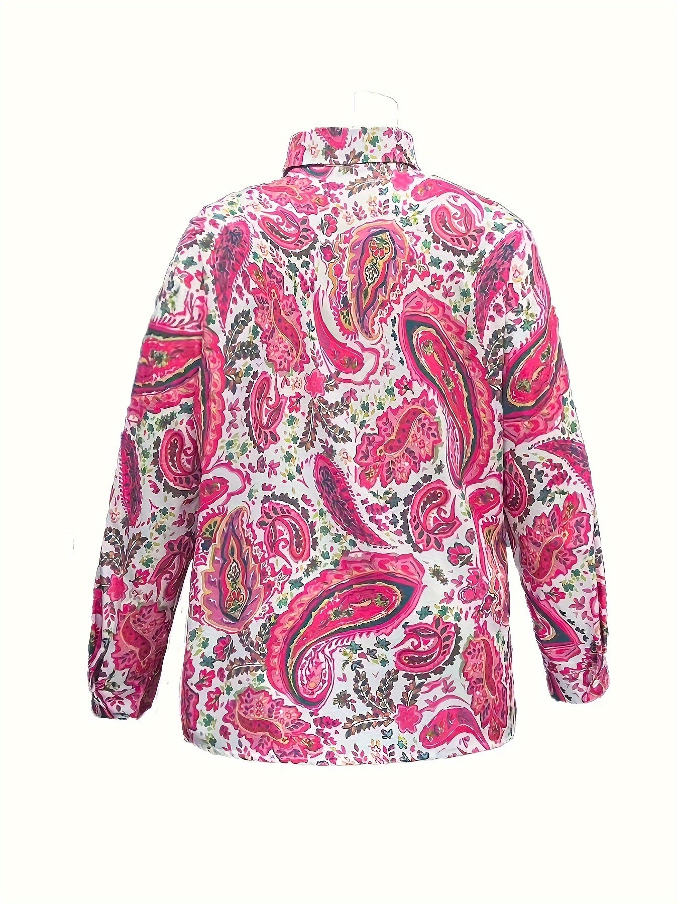 Women's Floral Print Long Sleeve Shirt Polyester Casual Washable