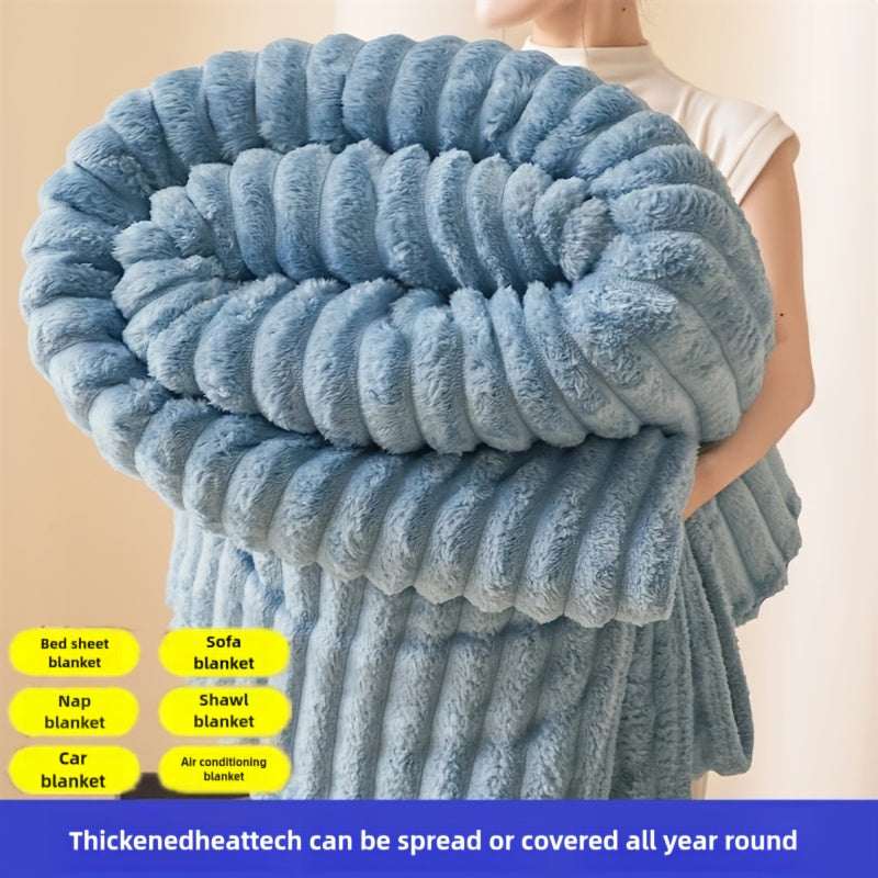 Faux Fur Blanket for Adults and Kids Soft Fluffy Travel Sofa Bed Decor