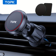 Magnitli avtomobil telefon uchun universal montaj, metall tutqich bilan