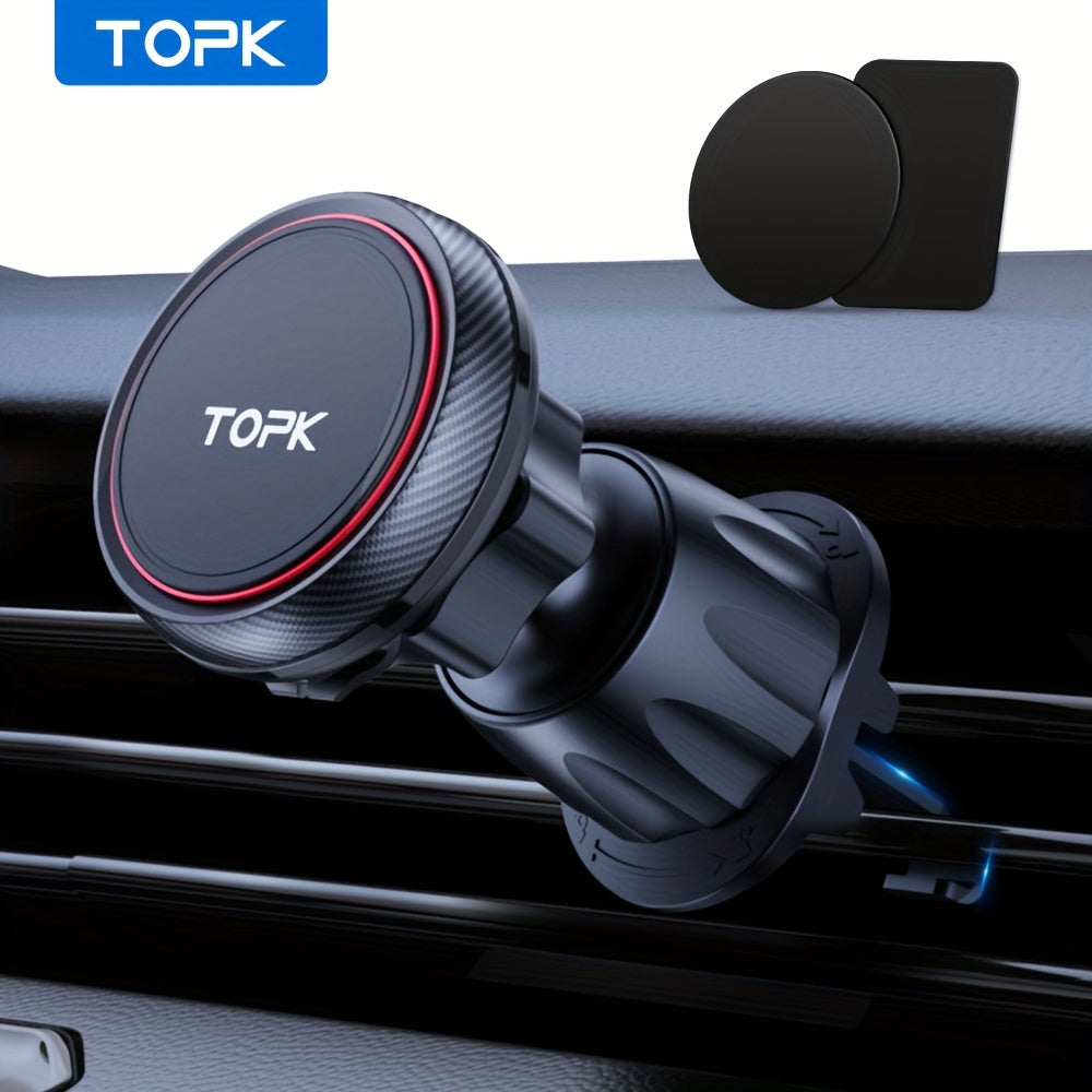 Magnitli avtomobil telefon uchun universal montaj, metall tutqich bilan