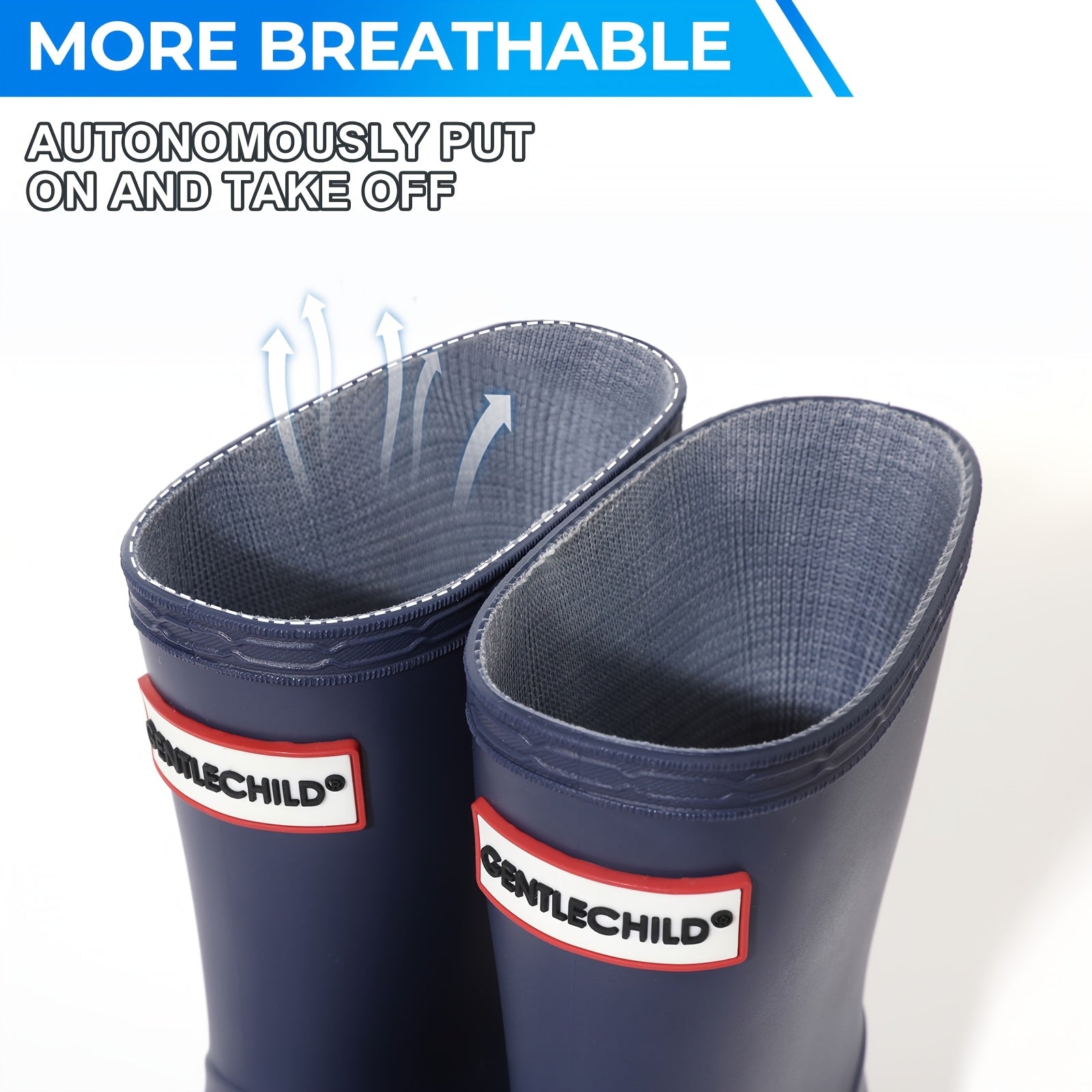 Girls Rain Boots Long PVC Soft Sole All-Season Casual Waterproof