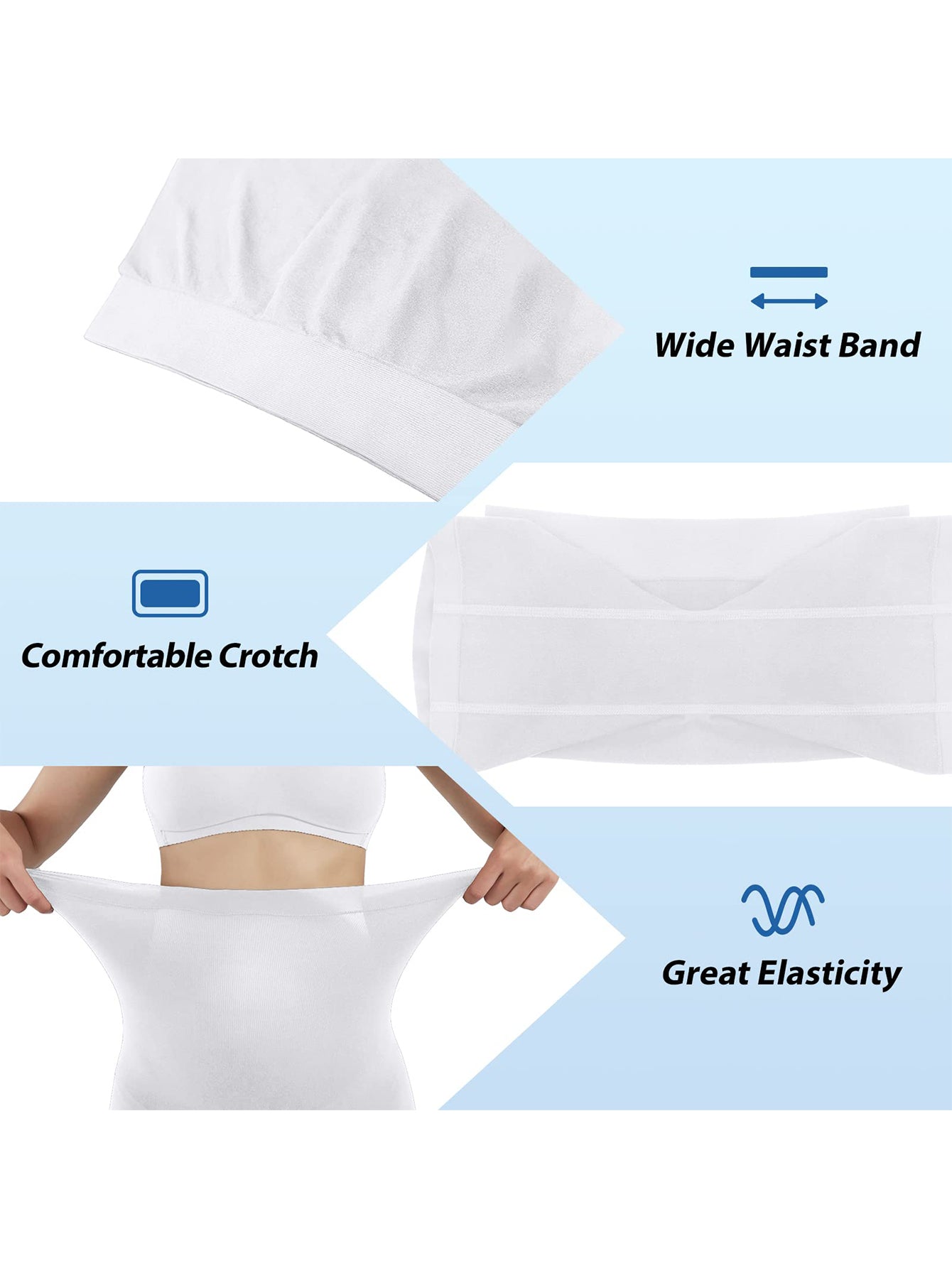 Ayollar uchun shovqinsiz nafas oladigan qorin nazorati bilan velosiped shimlari, katta o'lcham, mashg'ulot va fitness