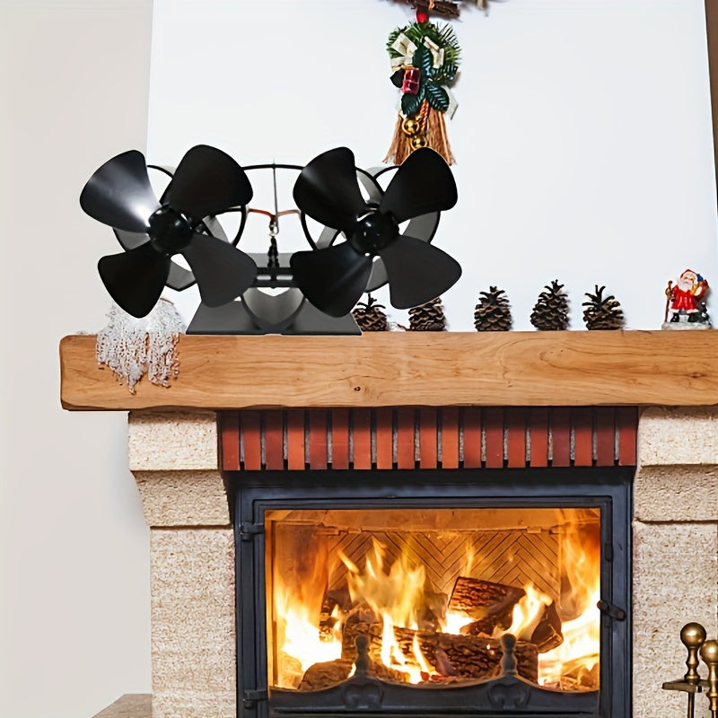 Effortless Installation Fireplace Fan Heat Resistant Portable Eco-Friendly