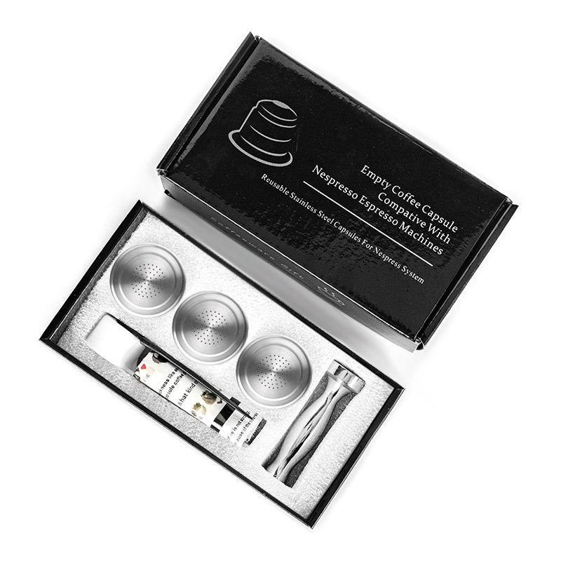 Экономьте деньги и сокращайте количество отходов с помощью этих многоразовых фильтров для кофейных капсул Nespresso из нержавеющей стали для вашей эспрессо-машины.