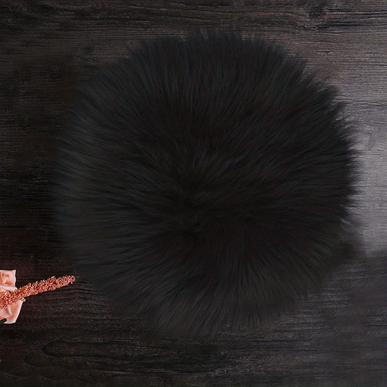 Funda de silla de pelaje sintético suave, acogedora y lujosa para salón y dormitorio, decoración