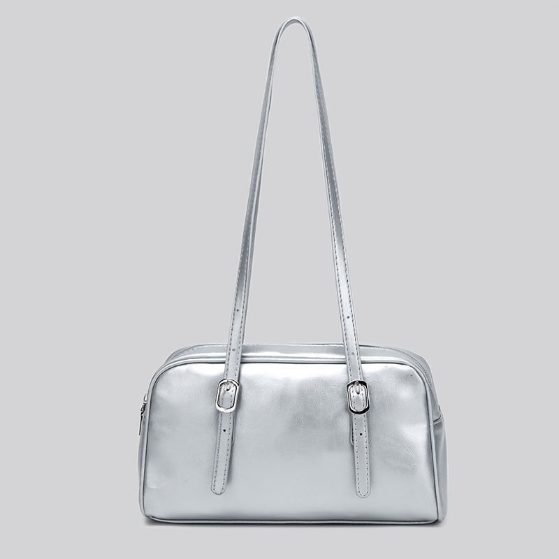 Bolso de hombro para chicas de invierno, gran capacidad, cuero suave, resistente al agua, casual