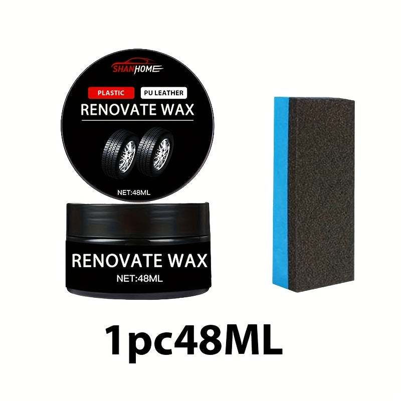 Car Plastic Renovator Wax for Bumpers and Interior Scratch Repair