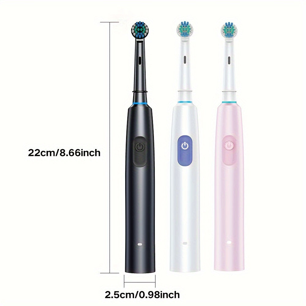Electric Toothbrush with 8 Brush Heads, 5 Modes, Travel Case, Rechargeable Battery
