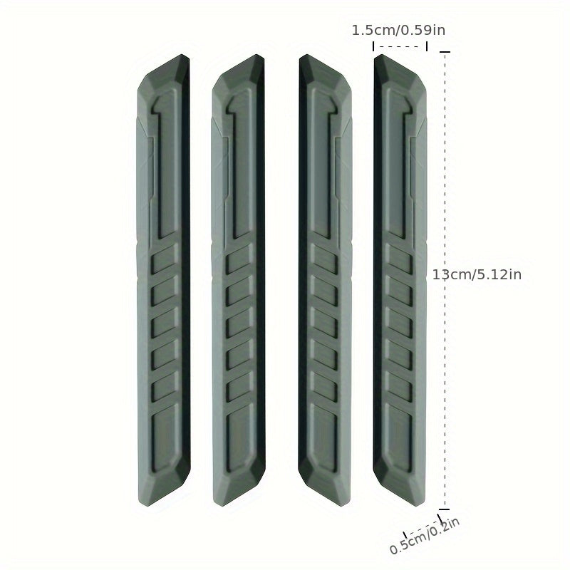4 piezas de protectores de silicona para puertas para vehículos eléctricos protección contra colisiones duradera fácil de instalar