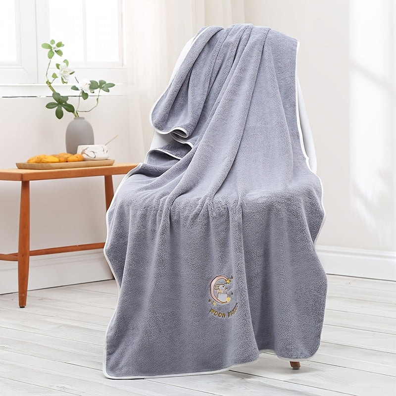 Yumshoq multfilm quyon sochiq to'plami - yuqori singdiruvchi, tez quriydigan aralashma hammom uchun zarur narsalar.