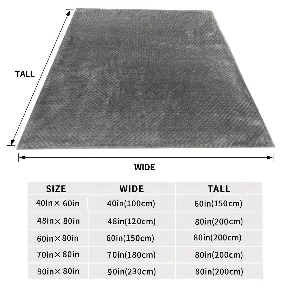 Yumshoq va qulay bir rangli ko'rpa, qulay uxlash, divanda dam olish, divanda iliq qolish, ofisda, yotoqda, sayohat yoki lagerda foydalanish uchun mukammal.
