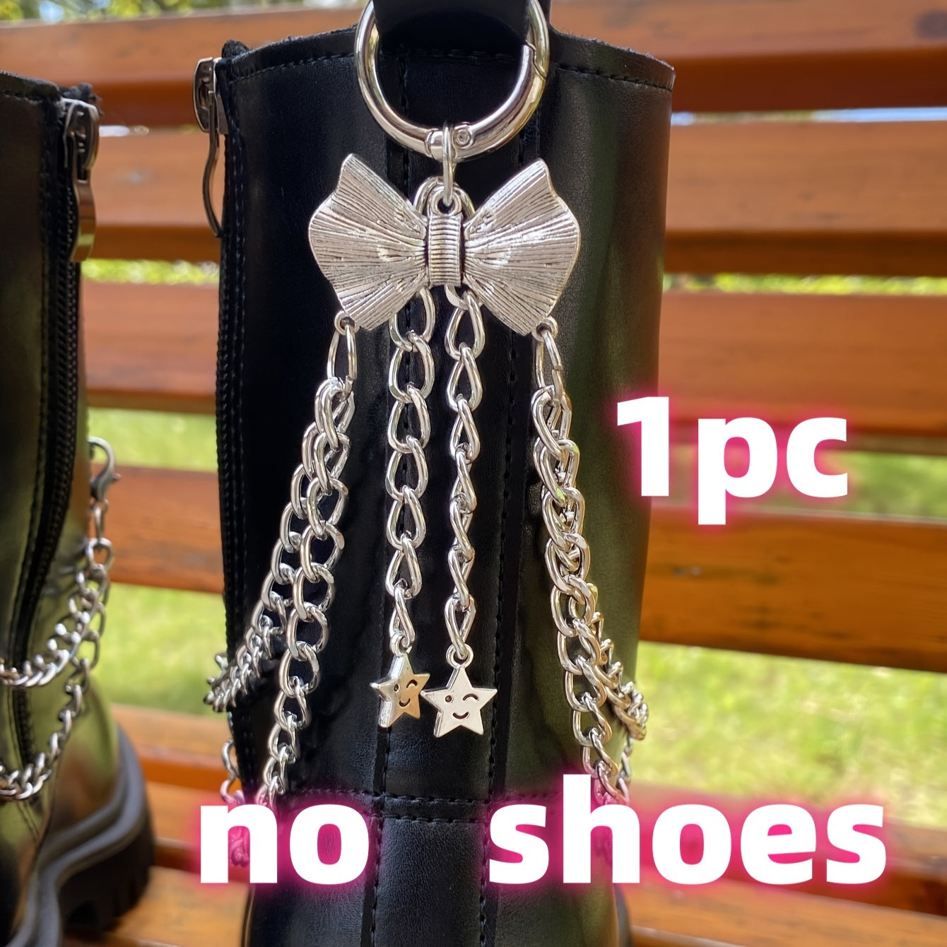 Women's Sneakers With Detachable Golden Butterfly Toggle Chain