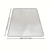 Portativ Ultra-yengil Alyuminiy Folga Mat - Suv o'tkazmaydigan va Nam o'tkazmaydigan, Tashqi Kamp va Pikniklar uchun Ideal