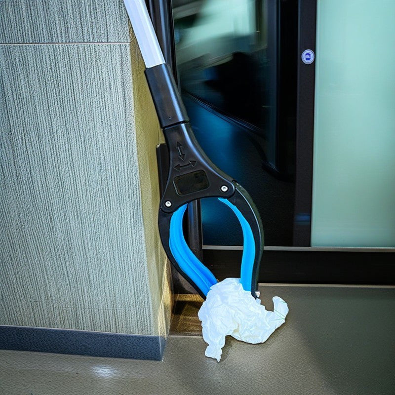 Herramienta de sujeción y recogida de residuos personalizable con agarrador de aleación de aluminio y colector de residuos apilable