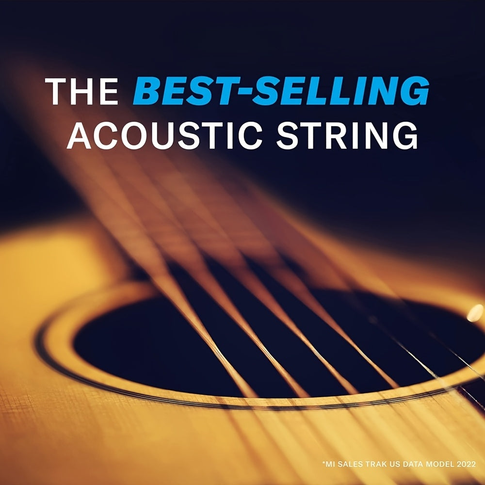 Phosphor Bronze Guitar Strings Yellow Custom Light 11-52 for Acoustic Guitars