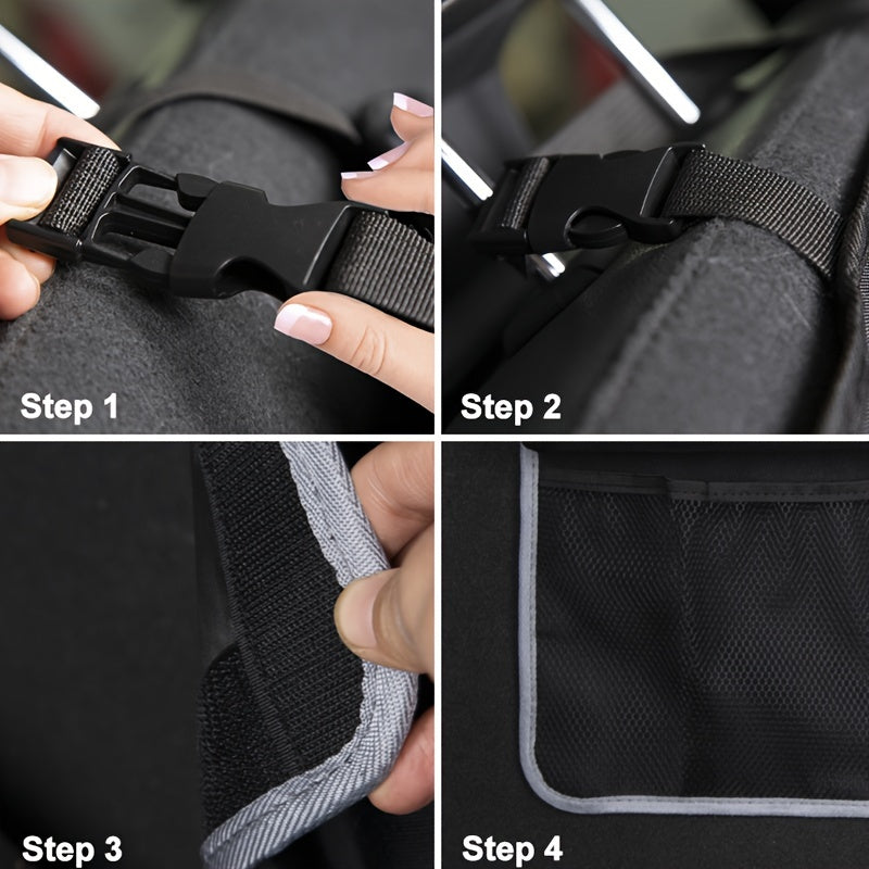 Universal Car Organizer Trunk Storage Bags Seat Back Mesh Pocket Oxford