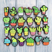 11pcs Kids Cactus Shoe Charms Set Plastic Decorations for Shoes Customization