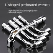 7-Piece L-Shaped Socket Wrench Set Metal Repair Tools for Machinery