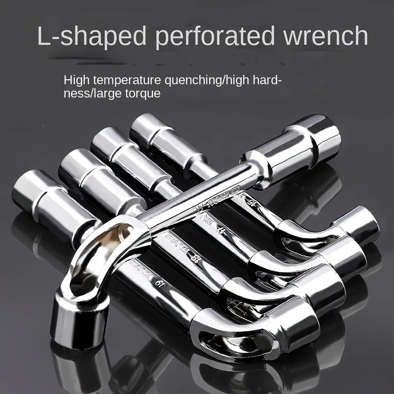 7-Piece L-Shaped Socket Wrench Set Metal Repair Tools for Machinery