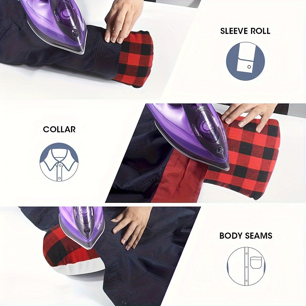 Red Ironing Mat for Collars Cuffs and Trousers DIY Non-Electric