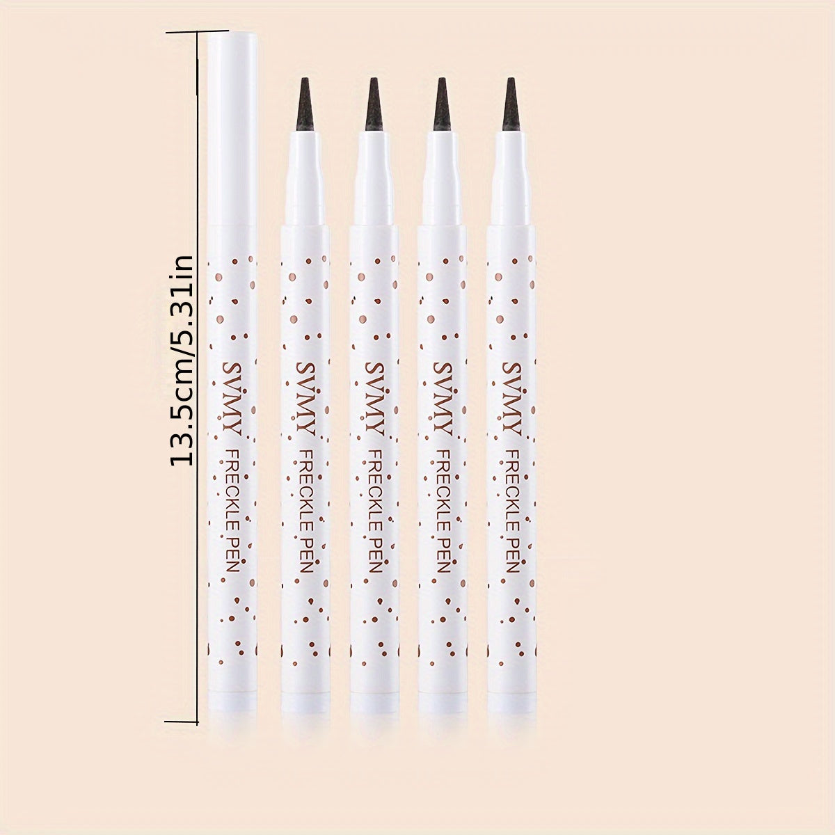 Bolígrafo impermeable para mujeres con apariencia de pecas, de secado rápido, 4 colores