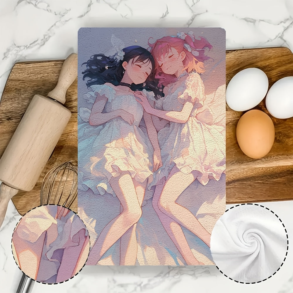 Kitchen Towel and Pillow Bundle, Absorbent Dish Towels, Machine Washable