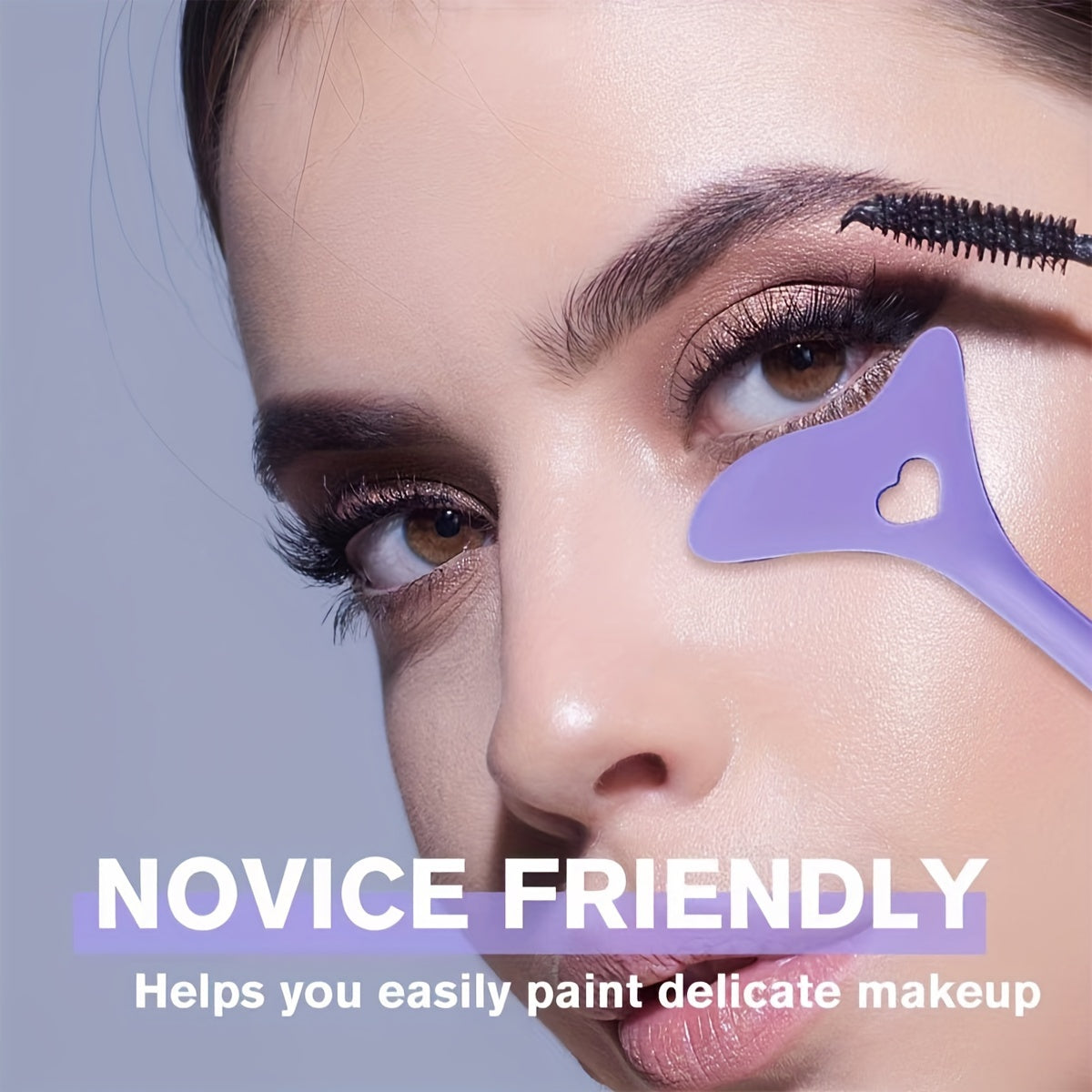 3PC Silicone Makeup Tool Set Eyeliner and Mascara Shields Fragrance-Free