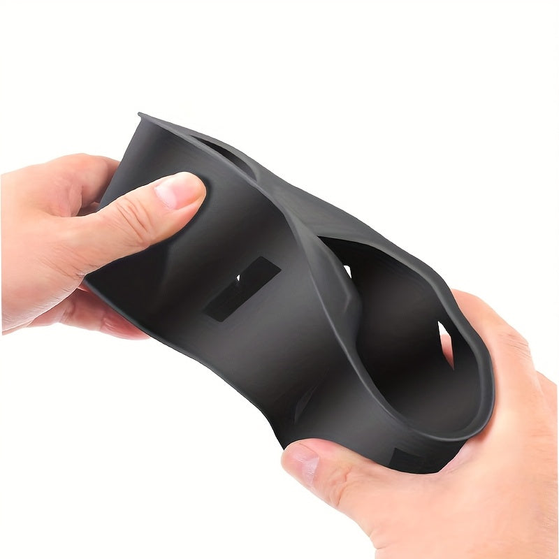 Center Console Cup Holder Protector Soft Durable Material Spillproof Easy InstallCar Interior Accessory