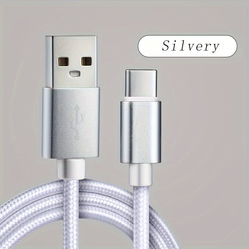 Nylon USB C Charging Cable Fast Charging Data Sync for Smartphones