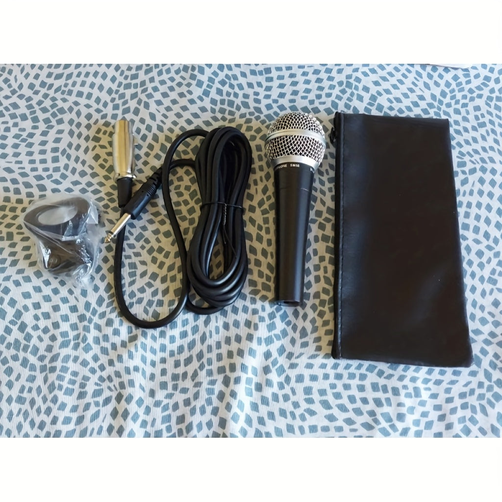 Динамический кардиоидный проводной микрофон с разъемом 6,35 мм для сценического пения, стриминга и караоке