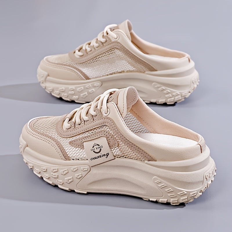 Women's Thick Sole Height-Increasing Outdoor Mesh Sandals Stylish Comfortable Casual Shoes