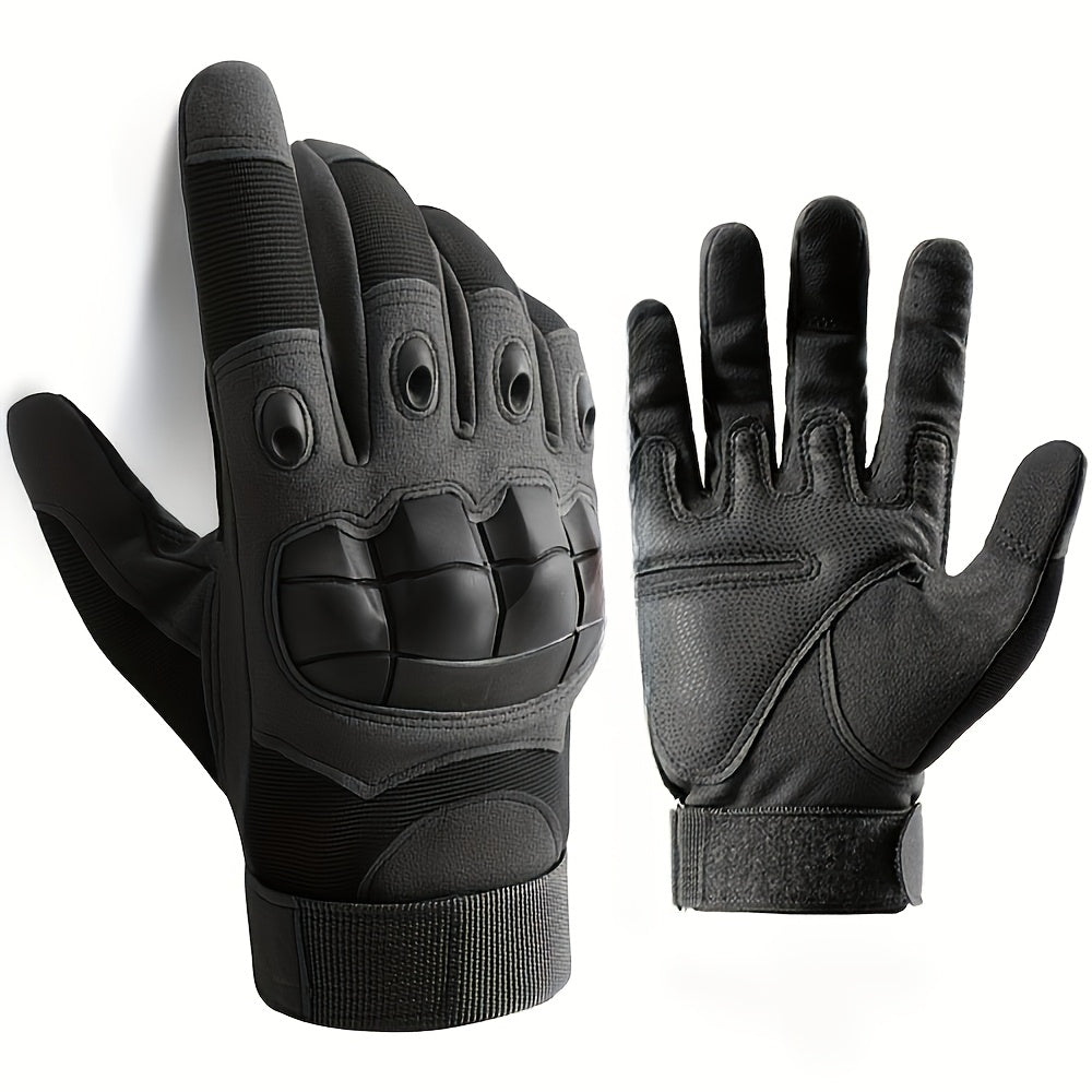 Adult Full Finger Motorcycle Gloves Durable Decorative Racing Gloves
