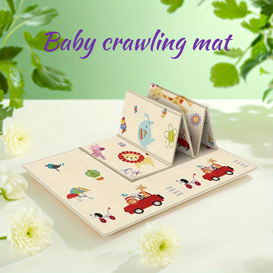 Kids Play Mat Foldable Crawling Floor Mat for Children 0-8 Years Safe Dual-Sided Exercise and Game