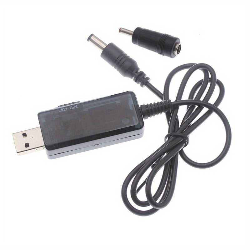 Convertidor USB de aumento con pantalla LED 5V a 9V/12V Fuente de alimentación para carga y dispositivos