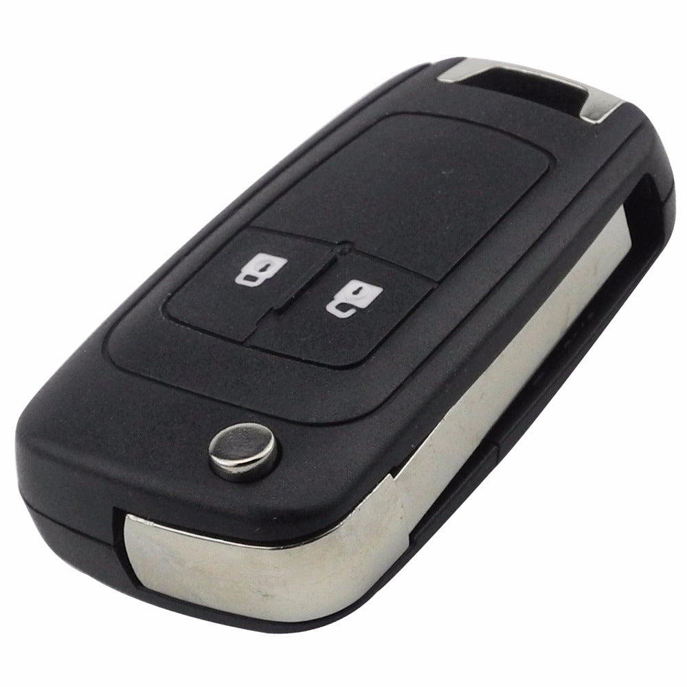 Blank Folding Key Shell for Chevrolet Remote Cover ABS Material Minimalist Durable Fob Case