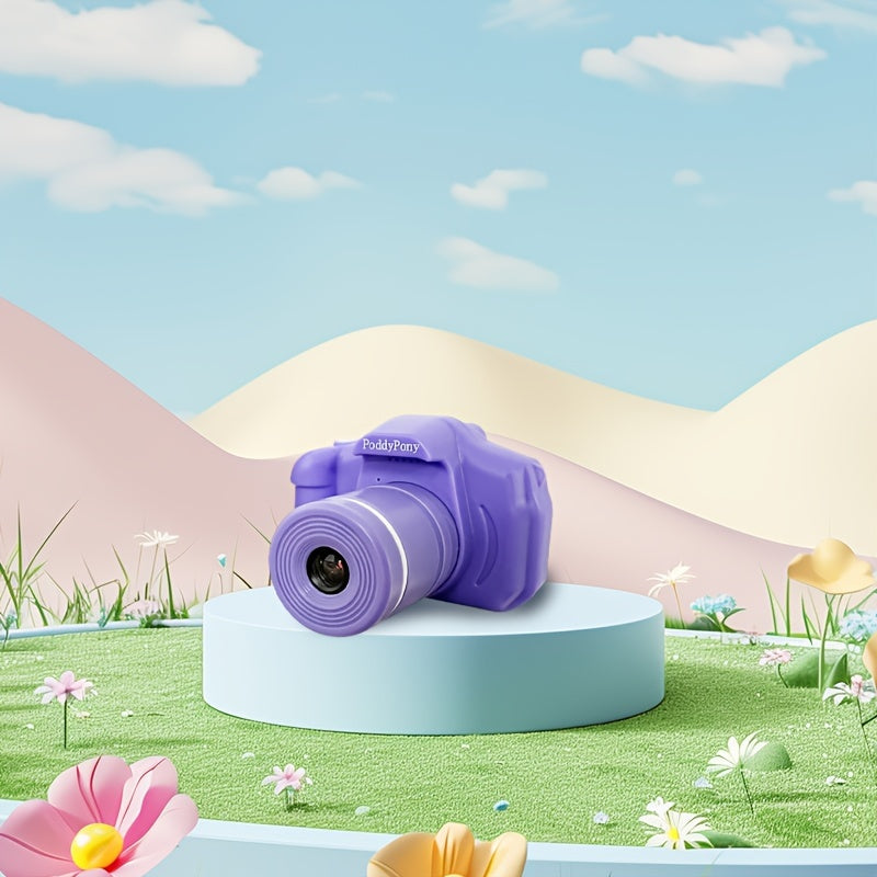 Kids Digital Camera with Long Lens 32GB Memory Card for Children Ages 3-12 Pink Purple Blue Black
