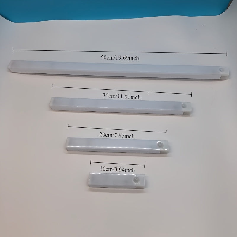 Rechargeable Motion Sensor Cabinet Light with Magnetic Wall Mount Push Button USB Powered