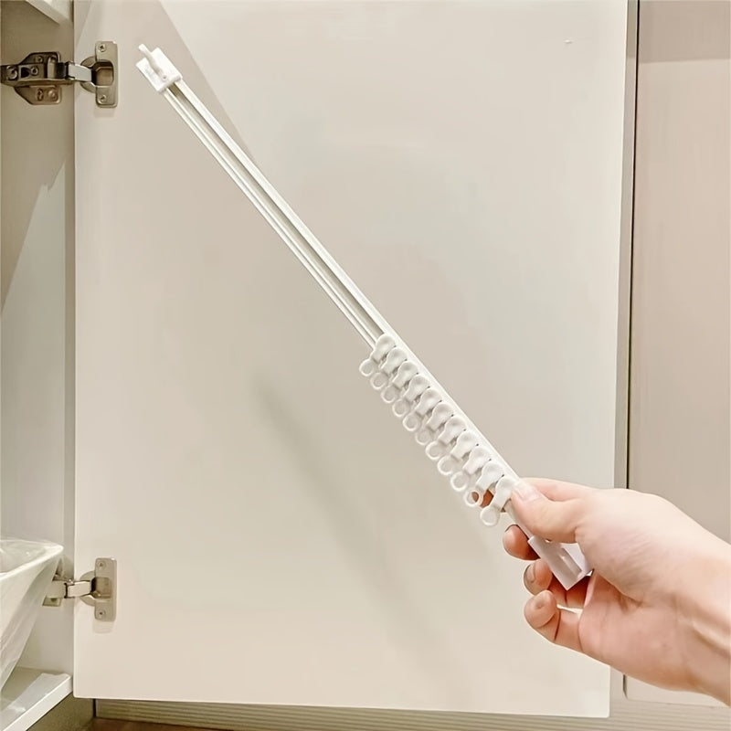 Oshxona asboblari uchun 6 ta ilgichli oq sirg'ash qopqog'i, burgusiz o'rnatish, devorlarga yoki eshiklarga osish uchun ideal. Mustahkam plastikdan tayyorlangan. Oshxona asboblarini tartibga solish uchun ajoyib.