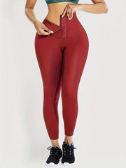 Women's High Waist Skinny Leggings with Tummy Control and Butt Lifting Solid Color Long Fit
