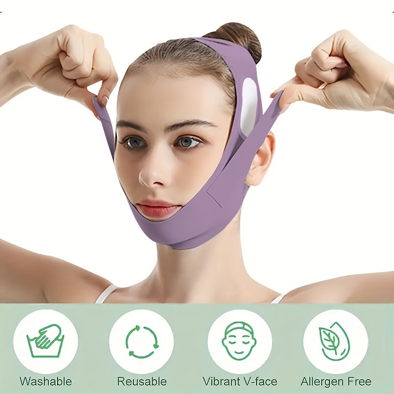 Adjustable V-Line Face Lifting Mask for Double Chin Reduction and Tightening Breathable Reusable