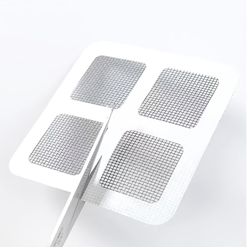 6 cintas adhesivas para reparación de pantallas de ventana de 3.94x3.94 pulgadas para parchear agujeros