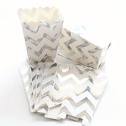 Set of 12 Cardboard Popcorn and French Fry Food Packaging Boxes for Parties and Theaters