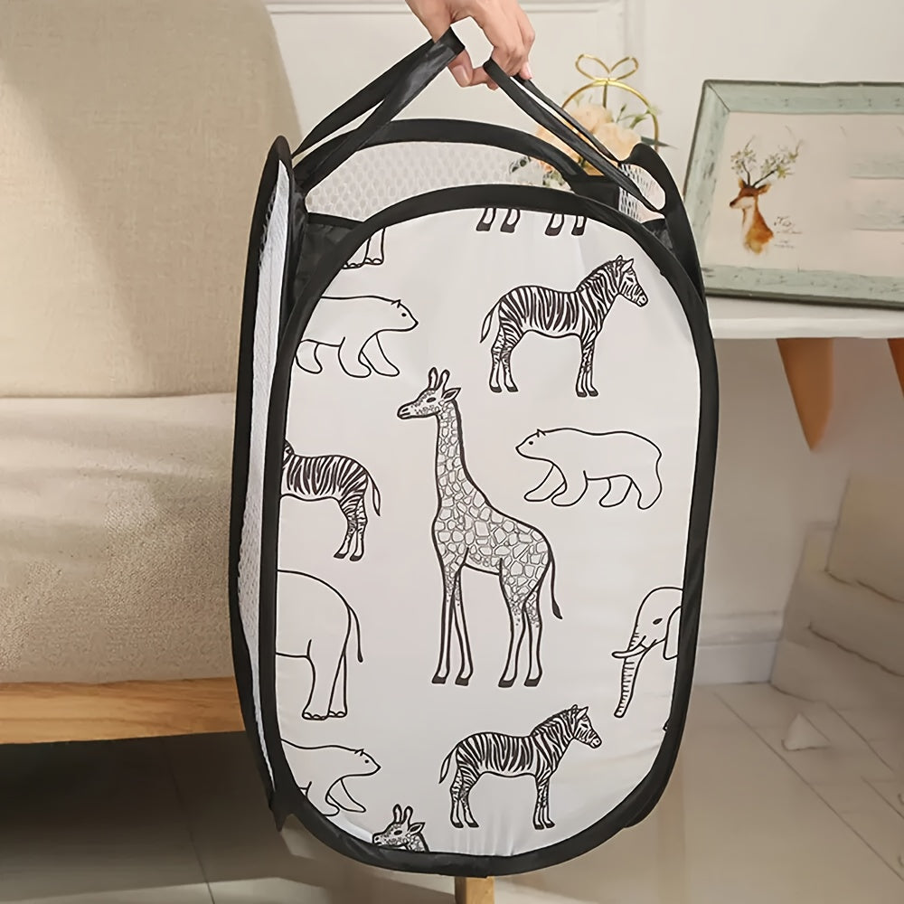 Fabric Laundry Basket for Bathroom Storage and Organization