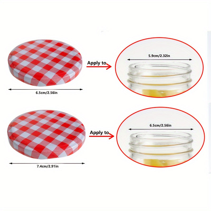 10 dona keng og'zli murvat qopqog'i, murvatni burab olish turidagi qopqoq, konservalash idishlari uchun saqlash qopqoqlari. Jamlar va boshqa oziq-ovqat mahsulotlarini saqlash uchun mukammal, zarur oshxona aksessuarlaridir.